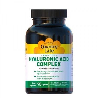 Гіалуронова кислота комплекс Country Life Hyaluronic Acid Complex, 90 капсул