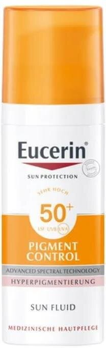 Флюїд сонцезахисний для обличчя Eucerin Sun SPF50+ Pigment Control проти гіперпігментації (87997), 50 мл
