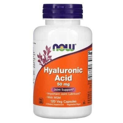 Гіалуронова кислота NOW Hyaluronic Acid 50 мг вег. капсули №120