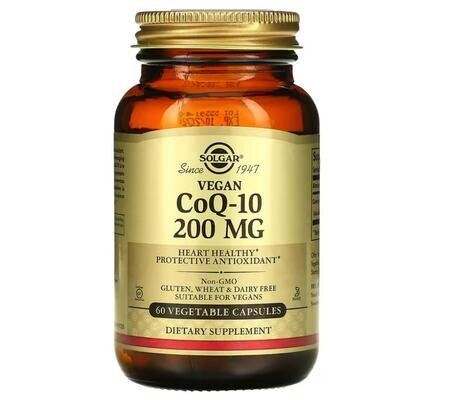 Коензим Q10 Solgar Vegan CoQ-10 200 мг вег. капсули №60