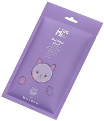 Маска для обличчя тканинна MiniMi Kids Beauty Лаванда, 25 мл