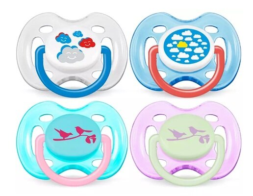 Пустушка силіконова Philips Avent Freeflow SCF172/18, 0-6 місяців, 2 шт