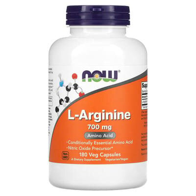 L-аргінін NOW L-Arginine 700 мг вег. капсули №180