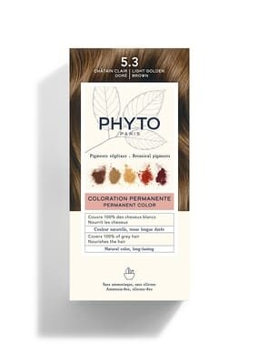 Крем-фарба Phyto Phytocolor, тон 5.3 світлий шатен золотистий, 60 мл + 40 мл