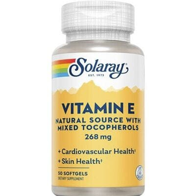Вітамін Е Solaray Vitamin E d-Alpha Tocopherol, 50 капсул