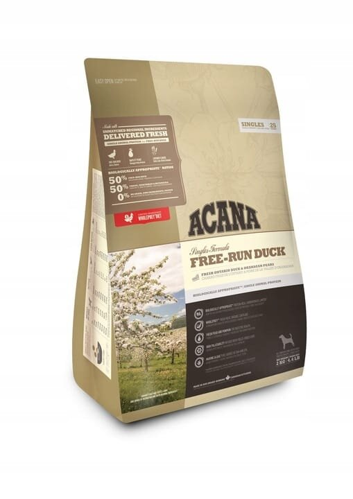 Корм сухий для собак всіх порід ACANA Free-Run Duck гіпоалергенний, 2 кг