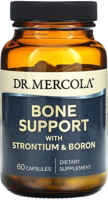 Підтримка кісток стронцій та бор Dr. Mercola Bone Support with Strontium and Boron, 60 капсул