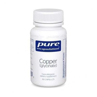 Мідь (гліцинат) Pure Encapsulations Copper (glycinate), 60 капсул