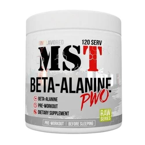 Бета-аланін MST Nutrition Beta-Alanine PWO без смаку, 300 г