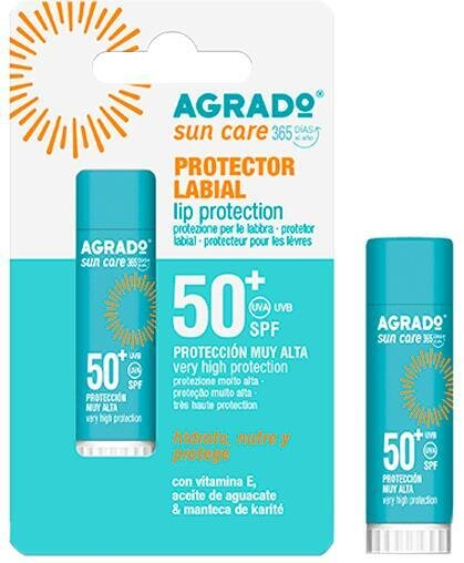 Бальзам для губ Agrado Sun Care SPF50+ захисний, 4 мл