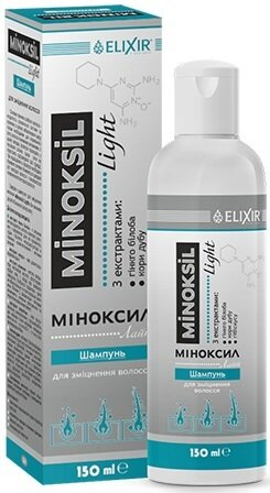Шампунь Elixir Minoksil Light для зміцнення волосся, 150 мл
