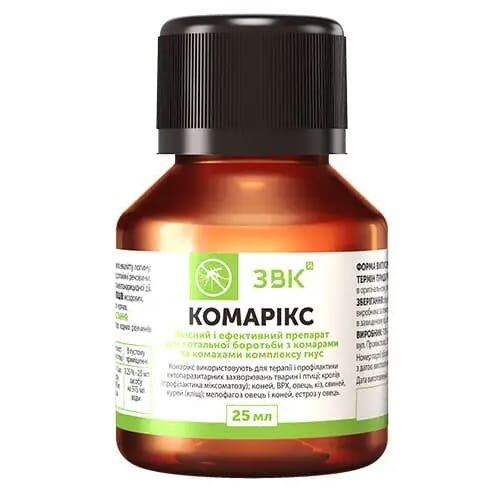 Комарікс (ДЛЯ ТВАРИН) препарат для боротьби з комарами та комахами комплексу гнус, 25 мл