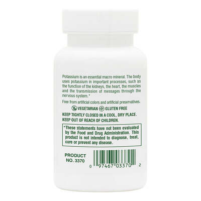 Калій Nature's Plus Potassium 99 мг, 90 таблеток