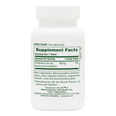 Калій Nature's Plus Potassium 99 мг, 90 таблеток