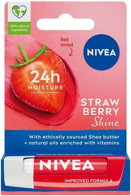 Бальзам для губ Nivea Strawberry Shine, 1 шт
