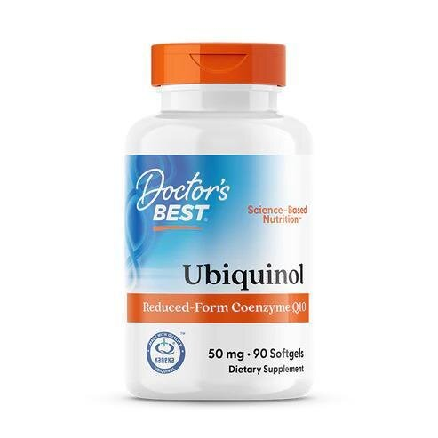 Убіхінол Doctor's Best Ubiquinol with Kaneka 50 мг, 90 желатинових капсул