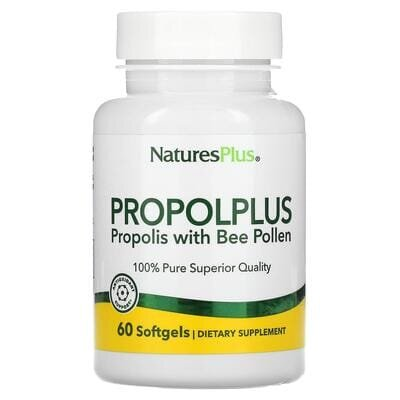 Прополіс з бджолиним пилком Nature's Plus Propolplus, 60 капсул