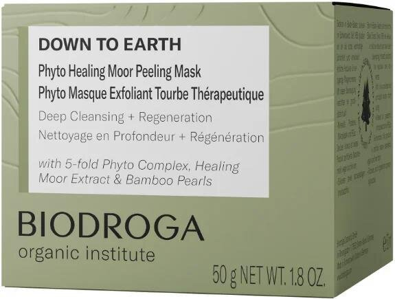 Маска-пілінг для обличчя Biodroga Down to Earth органічна, 50 мл