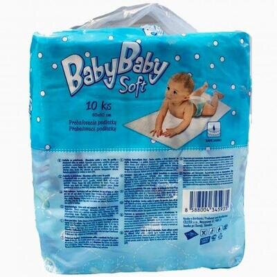 Пелюшки BabyBaby Soft одноразові 60 см х 60 см, 10 штук