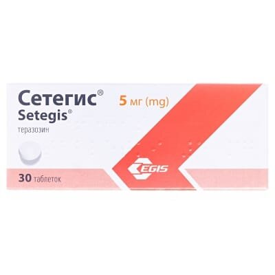 Сетегис таблетки по 5 мг №30 (10х3)