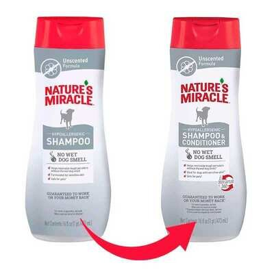 Шампунь-кондиціонер Nature's Miracle Hypoallergenic гіпоалергенний для собак, 473 мл