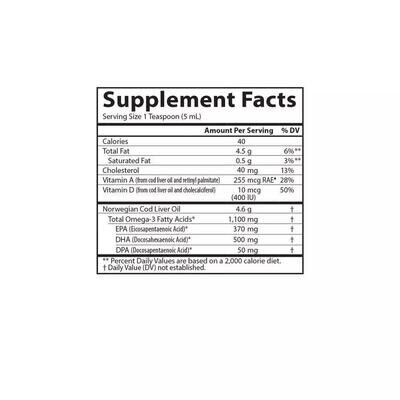 Риб'ячий жир з печінки Дикої Норвезької Тріски Carlson Labs The Very Finest Fish Oil, 200 мл