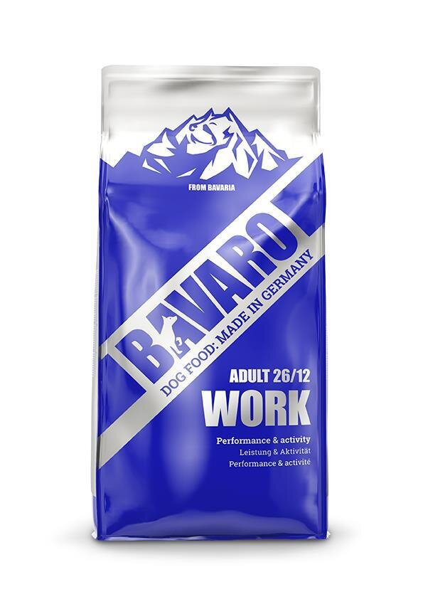 Корм сухий Bavaro Work 26/12 для собак з високим рівнем активності, 18 кг
