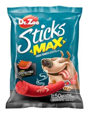 Ласощі для собак Dr.Zoo Sticks max Палички зі смаком реберця, 50 г