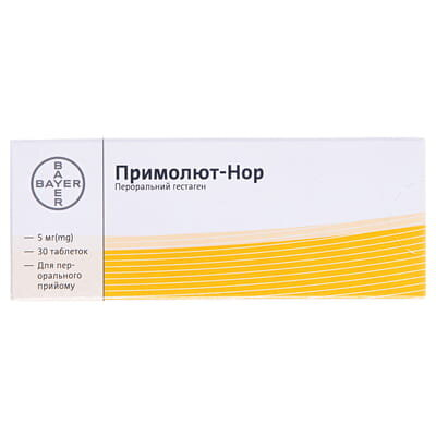 Примолют-нор таблетки по 5 мг №30 (15х2)