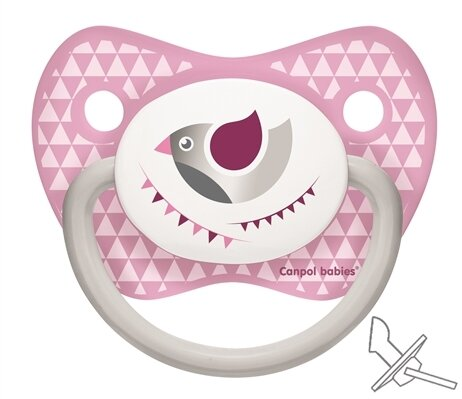 Пустушка силіконова Canpol Babies Let's Celebrate анатомічна 23/279_pin, 0-6 місяців, 1 шт