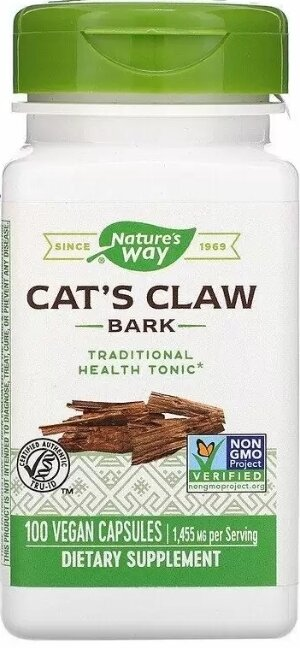 Котячий кіготь Nature's Way Cat's Claw +1455 мг, 100 капсул