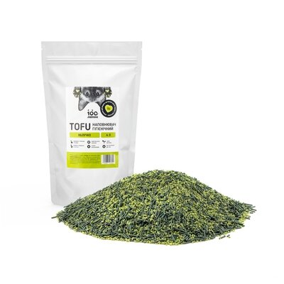 Наповнювач гігієнічний 100 Лапок TOFU з ароматом Яблучко, 4 л