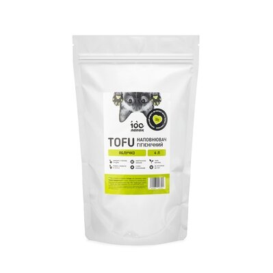 Наповнювач гігієнічний 100 Лапок TOFU з ароматом Яблучко, 4 л