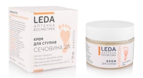 Крем для ступнів Leda сечовина 20%, 50 мл