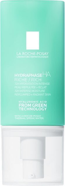 Крем для обличчя La Roche-Posay Hydraphase HA Rich інтенсивний зволожуючий для сухої чутливої шкіри обличчя, 50 мл