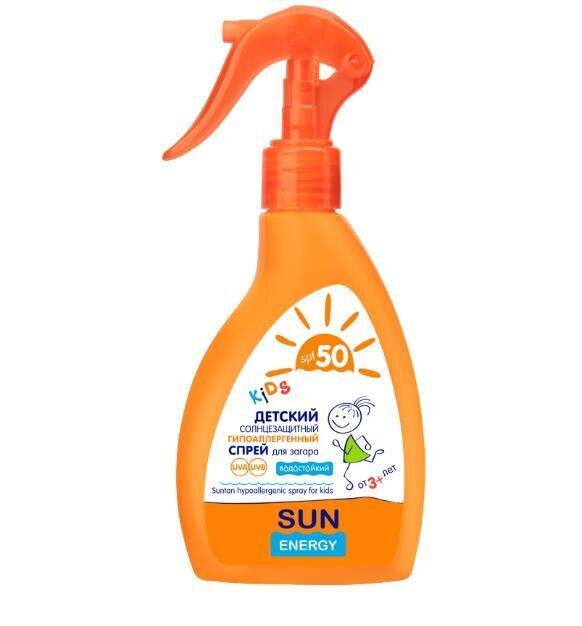 Спрей дитячий Sun Energy Kids сонцезахисний SPF50, 200 мл