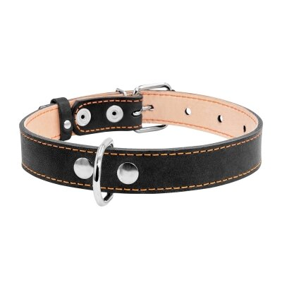 Нашийник Collar 02291 подвійний, ширина 25 мм, довжина 38-50 см, чорний