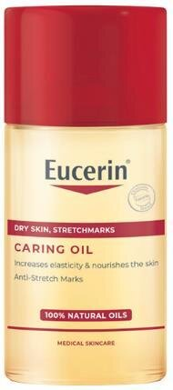 Олія для тіла Eucerin натуральна для підвищення еластичності шкіри та боротьби з розтяжками (63178), 125мл