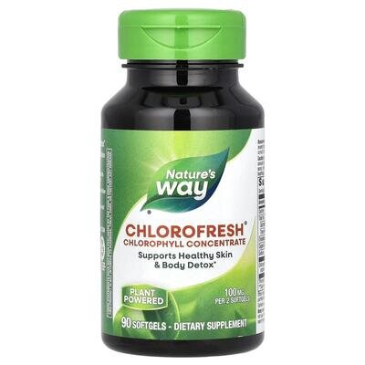 Хлорофілу концентрат Nature's Way Chlorofresh, 90 капсул