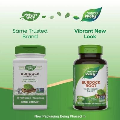 Лопуха корінь Nature's Way Burdock Root, 100 вегетаріанських капсул