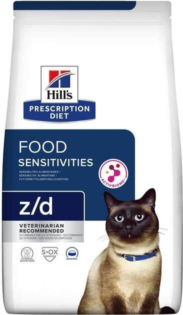 Корм сухий Hill's Prescription Diet Feline z/d Food Sensitivities для котів при харчовій алергії, 1,5 кг
