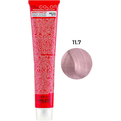 Крем-фарба для волосся Palco Professional Color № 11.7 суперосвітлювальний пісочний блонд, 100 мл