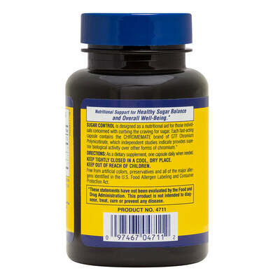 Блокатор цукру Nature's Plus Sugar Control, 60 гелевих капсул