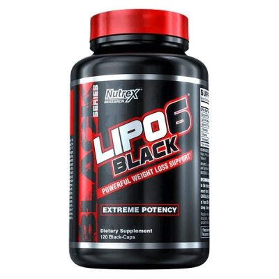 Жироспалювач Nutrex Research Lipo-6 Black WLS Maximum Potency, 120 капсул