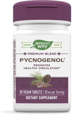 Пікногенол (екстракт соснової кори) Nature's Way Pycnogenol 50 мг, 30 таблеток