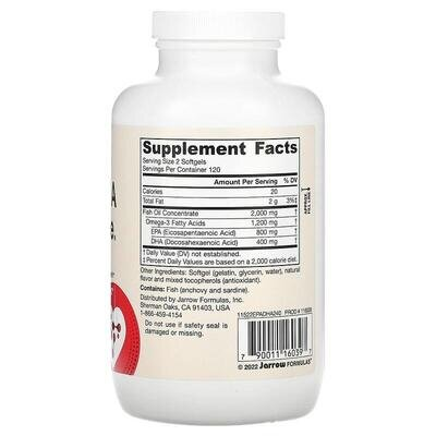 Риб'ячий жир Jarrow Formulas EPA-DHA Balance, 240 капсул