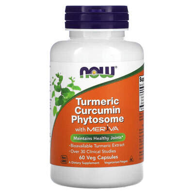 Куркуміну фітосоми NOW Turmeric Curcumin Phytosome вег. капсули №60