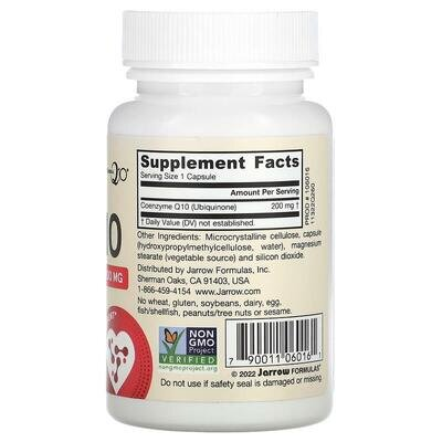 Коензим Q10 Jarrow Formulas Co-Q10 200 мг, 60 капсул