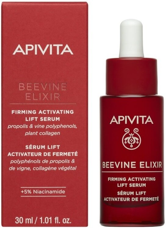 Сироватка-ліфтинг для обличчя Apivita Beevine Elixir активуюча для підвищення пружності, 30 мл