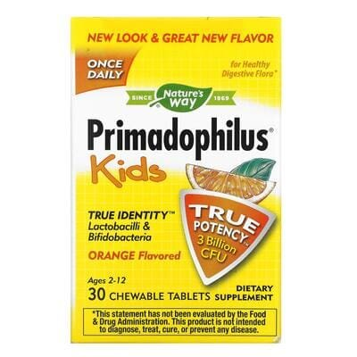 Пробіотик для дітей Nature's Way Primadophilus Kids апельсин, 30 таблеток
